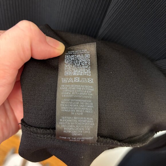 Topshop Like New Thick Mock Neck Ribbed Long sleeve Black Bodysuit Sz 12 - Picture 13 of 14